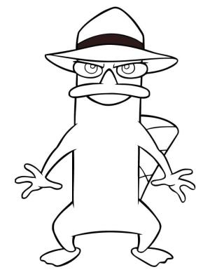 Perry boyama sayfası,  coloring page, Perry Komik, 