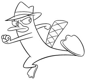 Perry boyama sayfası,  coloring page, Perry Yumruk, 