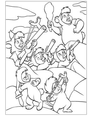 Peter Pan boyama sayfası,  coloring page, Disney Peter Pan’dan Kayıp Çocuklar, 