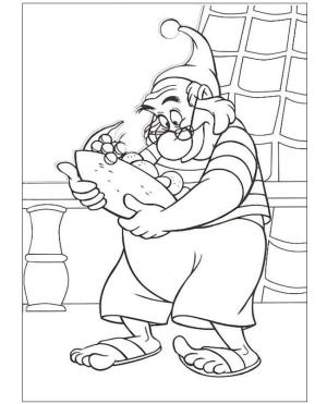 Peter Pan boyama sayfası,  coloring page, Peter Pan’dan Smee, 