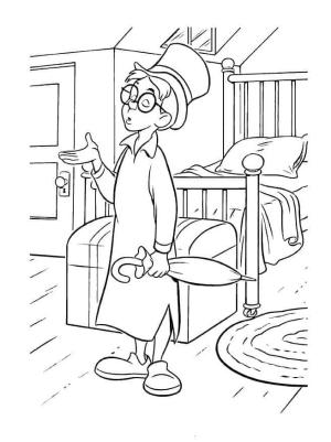 Peter Pan boyama sayfası,  coloring page, Peter Pan’dan John Darling, 