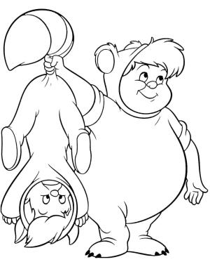 Peter Pan boyama sayfası,  coloring page, Peter Pan’dan Kıvırcık ve İlk İkiz, 