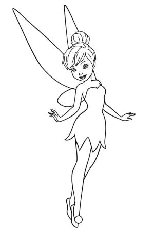 Peter Pan boyama sayfası,  coloring page, Peter Pan’dan Tinker Bell, 