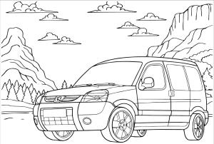 Peugeot boyama sayfası,  coloring page, Ücretsiz Peugeot Araba, 