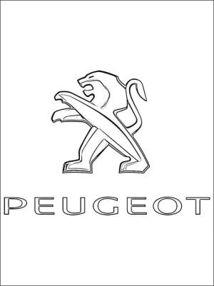 Peugeot boyama sayfası,  coloring page, Peugeot logosu, 