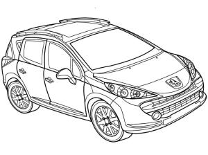 Peugeot boyama sayfası,  coloring page, Peugeot 207 SW, 