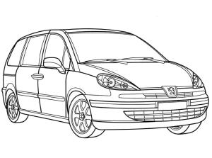 Peugeot boyama sayfası,  coloring page, Peugeot Araba, 