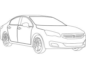 Peugeot boyama sayfası,  coloring page, Peugeot 508, 