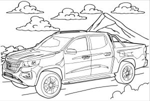 Peugeot boyama sayfası,  coloring page, Peugeot Landtrek, 