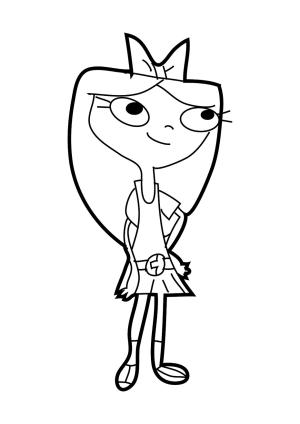 Phineas Ve Ferb boyama sayfası,  coloring page, Sevimli Isabelle, 