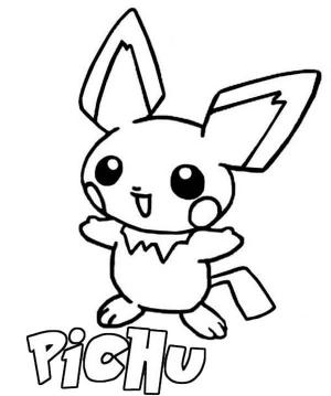 Pichu boyama sayfası,  coloring page, Eğlence Pichu, 