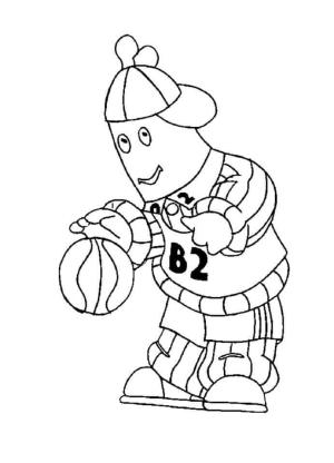 Pijamalı Muz boyama sayfası,  coloring page, Pijamalı Muzlar Top Oynuyor, 