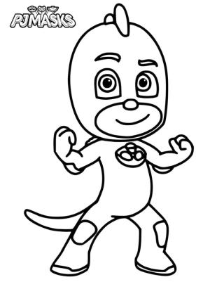 Pijamaskeliler boyama sayfası,  coloring page, Pijamaskeliler Geko, 