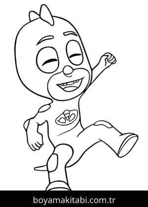 Pijamaskeliler boyama sayfası – eğlenceli etkinlik, el becerilerini geliştirir