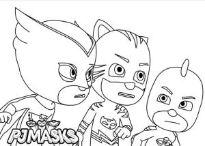 Pijamaskeliler boyama sayfası,  coloring page, Pijamaskeliler Çocuklar için, 