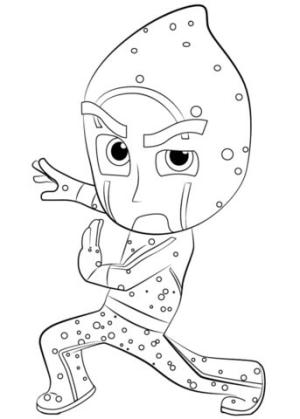 Pijamaskeliler boyama sayfası,  coloring page, Pijamaskeliler’ten Gece Ninjası, 