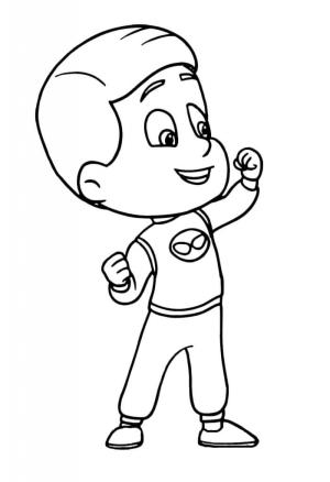 Pijamaskeliler boyama sayfası,  coloring page, Connor Pijamaskeliler Maskeleri, 