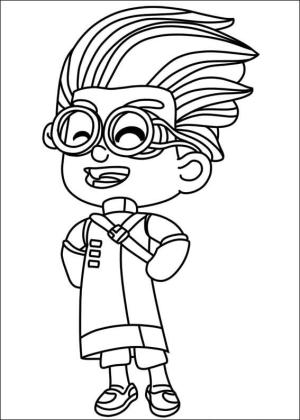 Pijamaskeliler boyama sayfası,  coloring page, Mutlu Romeo, 