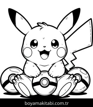 Pikachu boyama sayfası,  coloring page, , 