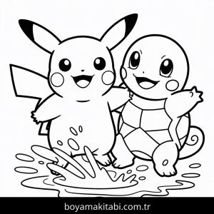 Pikachu boyama sayfası – yaratıcılık, eğlenceli etkinlik