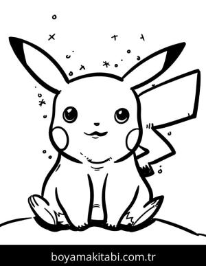 Pikachu boyama sayfası – eğitici aktivite, yaratıcılık