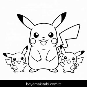 Pikachu boyama sayfası – eğitici aktivite, yaratıcılık