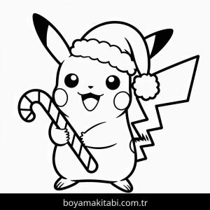 Pikachu boyama sayfası – kolay boyama, eğitici aktivite