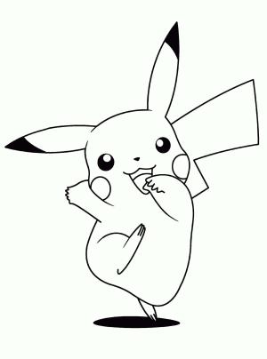 Pikachu boyama sayfası,  coloring page, Pikaçu Dansı, 