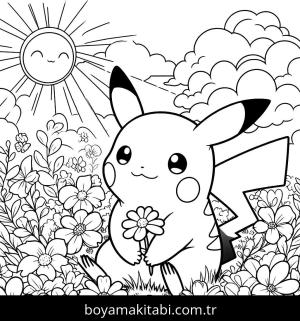 Pikachu boyama sayfası,  coloring page, , 