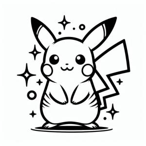 Pikachu boyama sayfası,  coloring page, Pikachu’yu yazdır, 