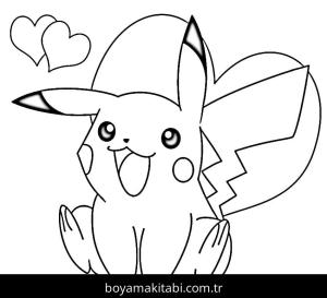 Pikachu boyama sayfası – boyama etkinliği, çocuk aktivitesi