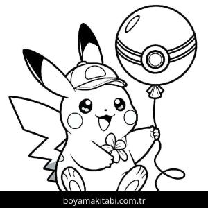 Pikachu boyama sayfası – okul öncesi, evde etkinlik