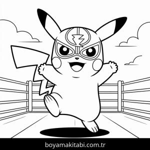 Pikachu boyama sayfası – keyifli zaman, renkli çizimler
