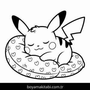 Pikachu boyama sayfası – eğlenceli etkinlik, el becerilerini geliştirir