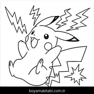 Pikachu boyama sayfası – yaratıcılık, eğlenceli etkinlik