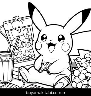 Pikachu boyama sayfası,  coloring page, , 