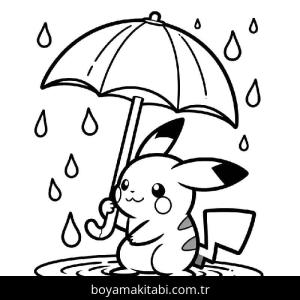 Pikachu boyama sayfası – yaratıcılık, eğlenceli etkinlik