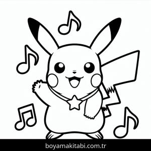 Pikachu boyama sayfası – evde etkinlik, ücretsiz yazdır