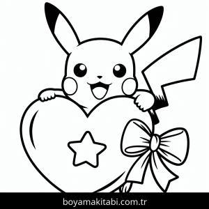 Pikachu boyama sayfası – boyama çalışması, yaratıcılığı geliştirir