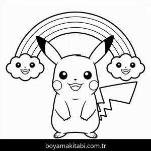 Pikachu boyama sayfası – eğitici aktivite, yaratıcılık