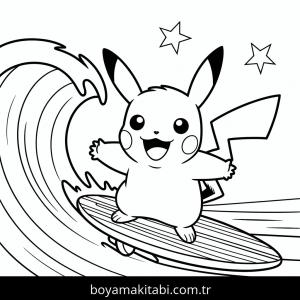 Pikachu boyama sayfası – çocuklar için, çizgi film temalı