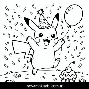 Pikachu boyama sayfası – eğitici aktivite, yaratıcılık