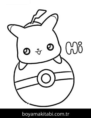 Pikachu boyama sayfası – keyifli zaman, renkli çizimler
