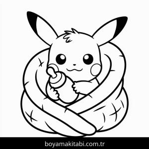 Pikachu boyama sayfası – yaratıcılığı geliştirir, keyifli zaman