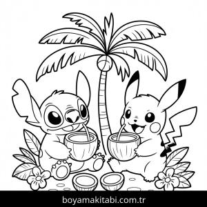 Pikachu boyama sayfası – yaratıcılık, eğlenceli etkinlik