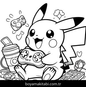 Pikachu boyama sayfası,  coloring page, , 