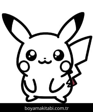 Pikachu boyama sayfası – renkli çizimler, okul öncesi