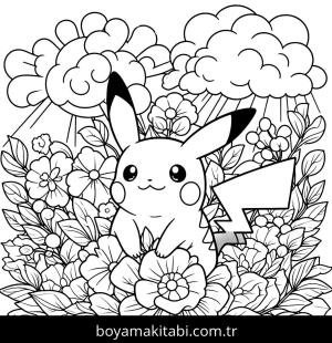 Pikachu boyama sayfası,  coloring page, , 