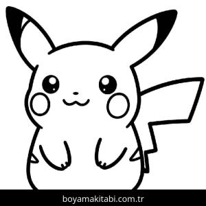 Pikachu boyama sayfası – PDF indir, sevimli karakter