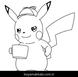 Pikachu boyama sayfası – eğlenceli etkinlik, el becerilerini geliştirir